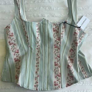 WeWoreWhat Floral Corset Top